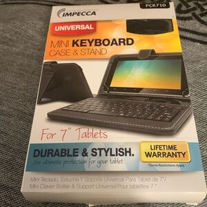 7” mini keyboard case and stand by Impecca